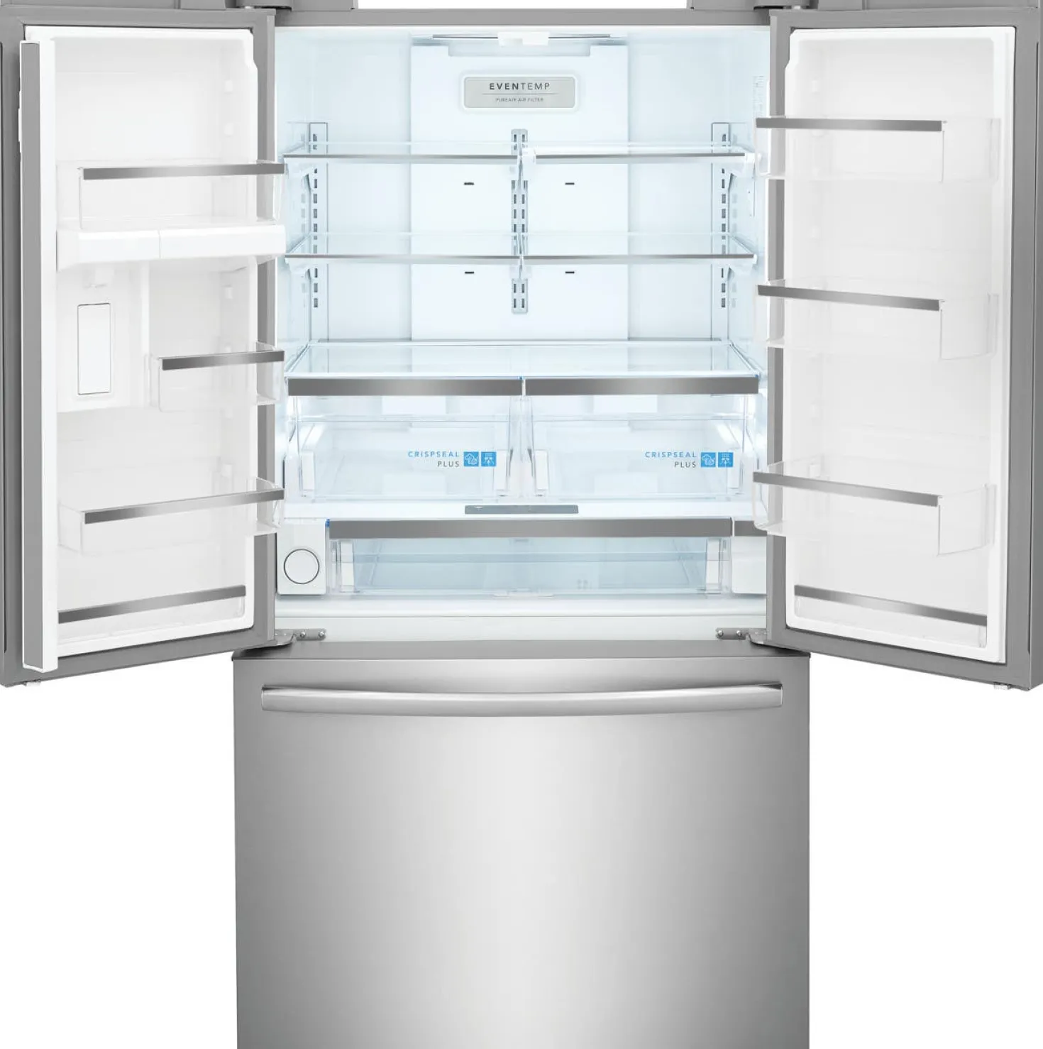 FRIGIDAIRE GALLERY Réfrigérateur 28,8 pi3 36 po Inox Congélateur en bas, Portes françaises - GRFN2853AF