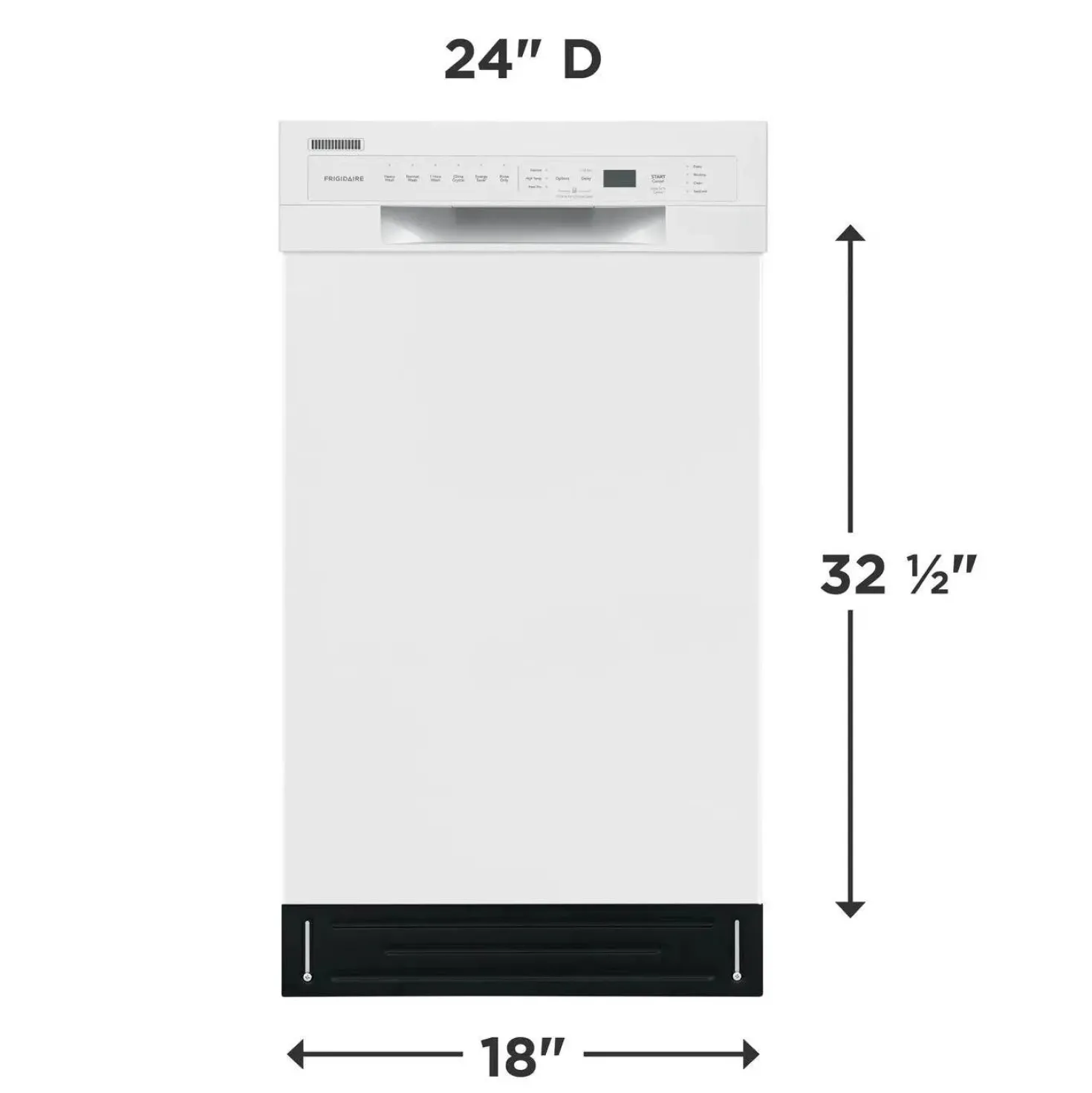 FRIGIDAIRE Lave-vaisselle Encastré Blanc 18" 52dB - FFBD1831UW