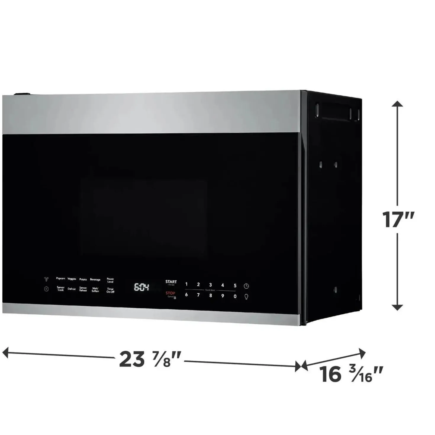 FRIGIDAIRE Micro-ondes/hotte 24 po, Inox, 24"