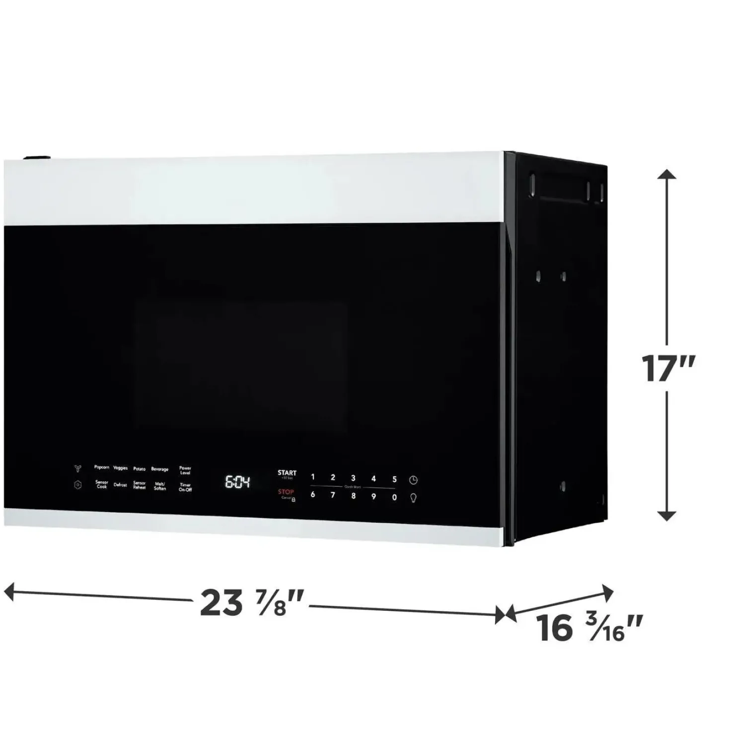 FRIGIDAIRE Micro-ondes/hotte 24 po, Blanc, 24"