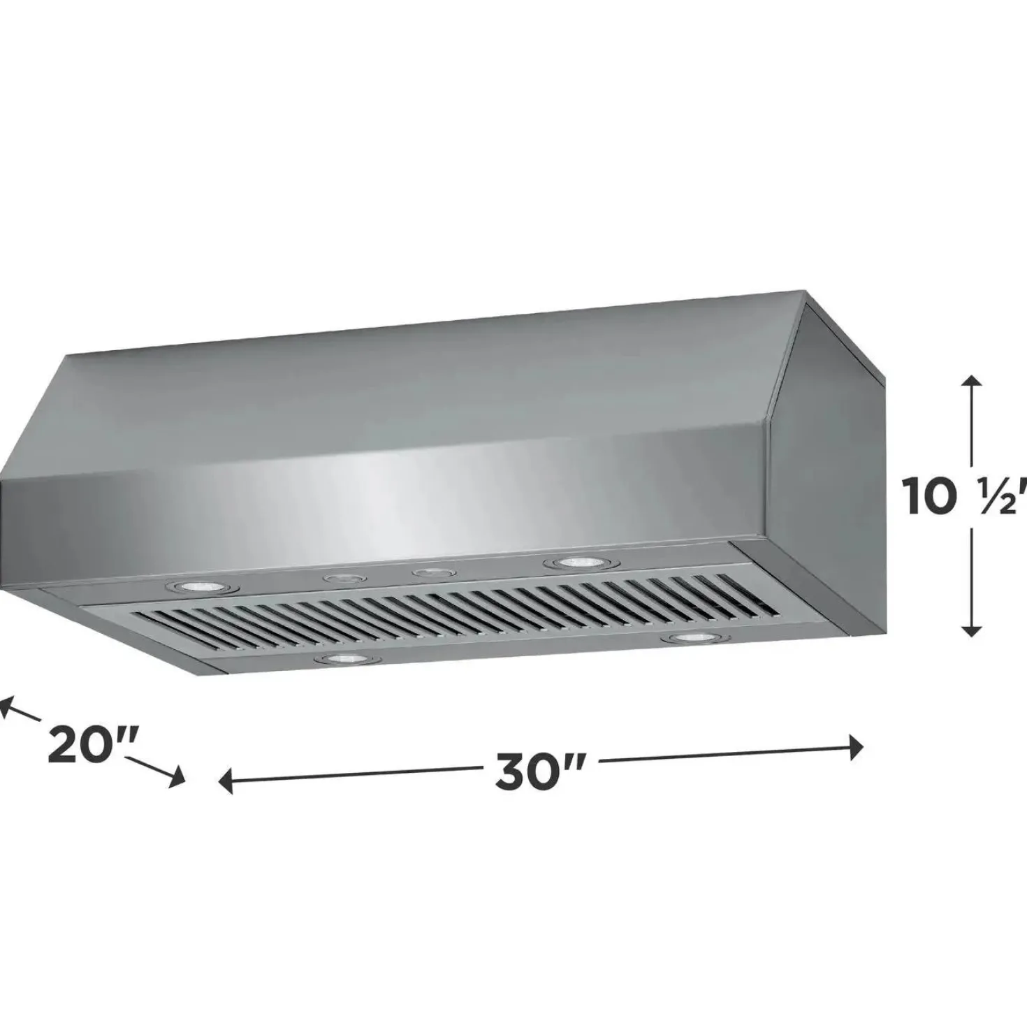 Frigidaire Professional Hotte Encastré Inox 30" , 400 PI3/MIN-FHWC3050RS