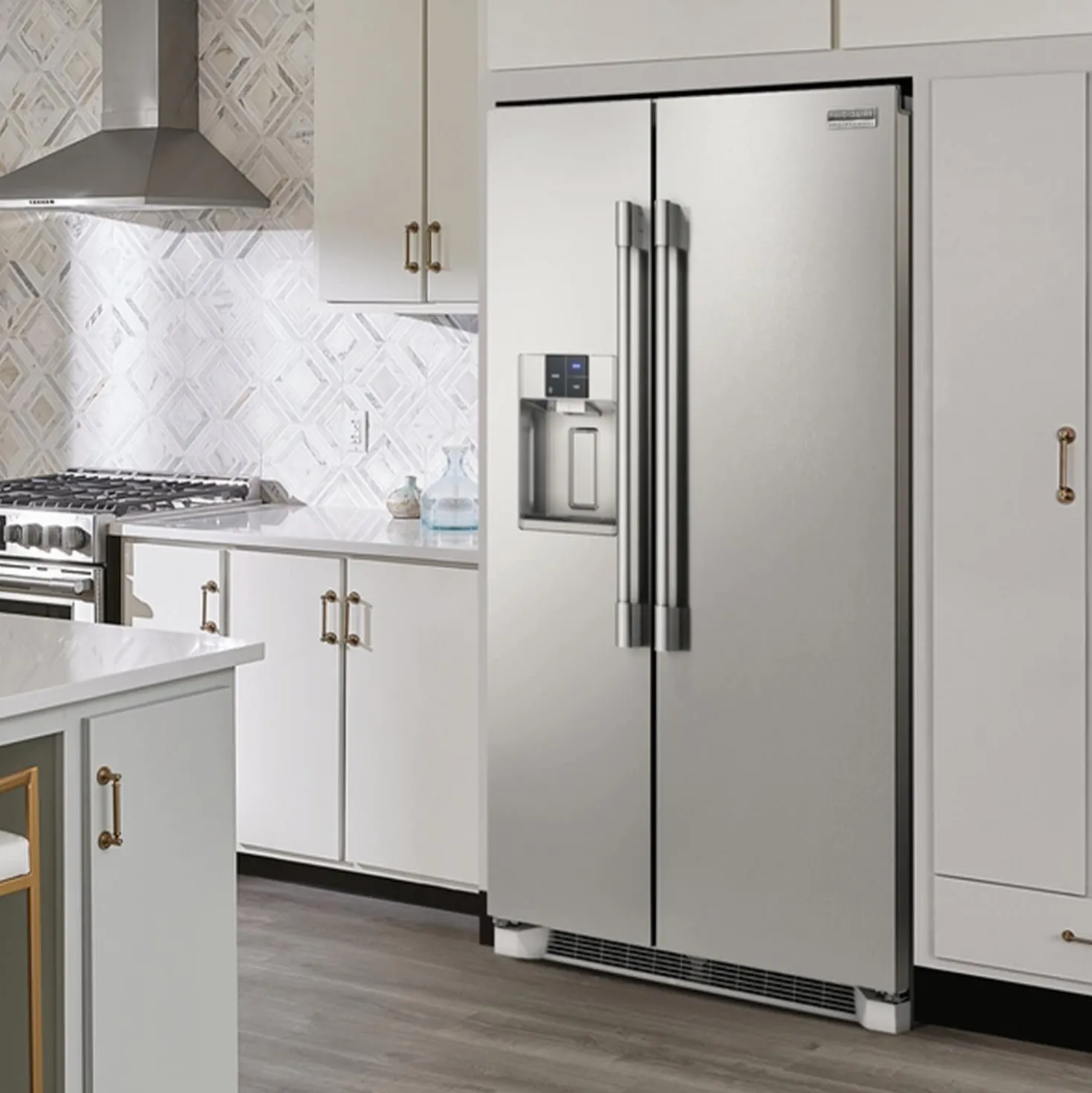 Frigidaire Professional Réfrigérateur 22 pi 3 36 po Inox Côte à côte - PRSC2222AF
