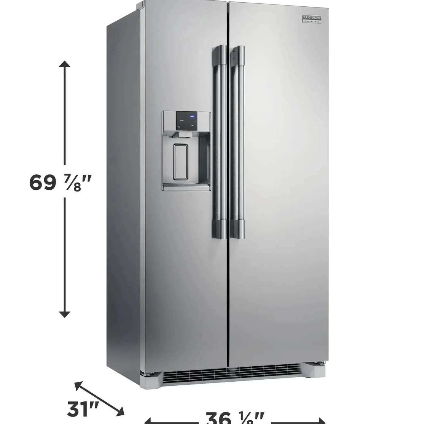 Frigidaire Professional Réfrigérateur 22 pi 3 36 po Inox Côte à côte - PRSC2222AF