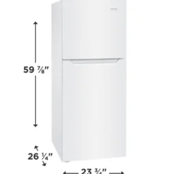 FRIGIDAIRE Réfrigérateur 10,1 pi3 24 po Blanc Congélateur en haut - FFET1022UW