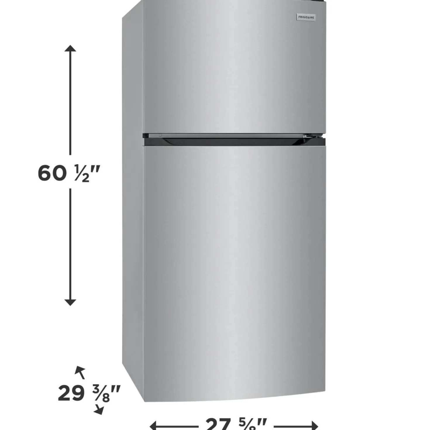 FRIGIDAIRE Réfrigérateur 13,9 pi3 27 po Inox Congélateur en haut - FFHT1425VV