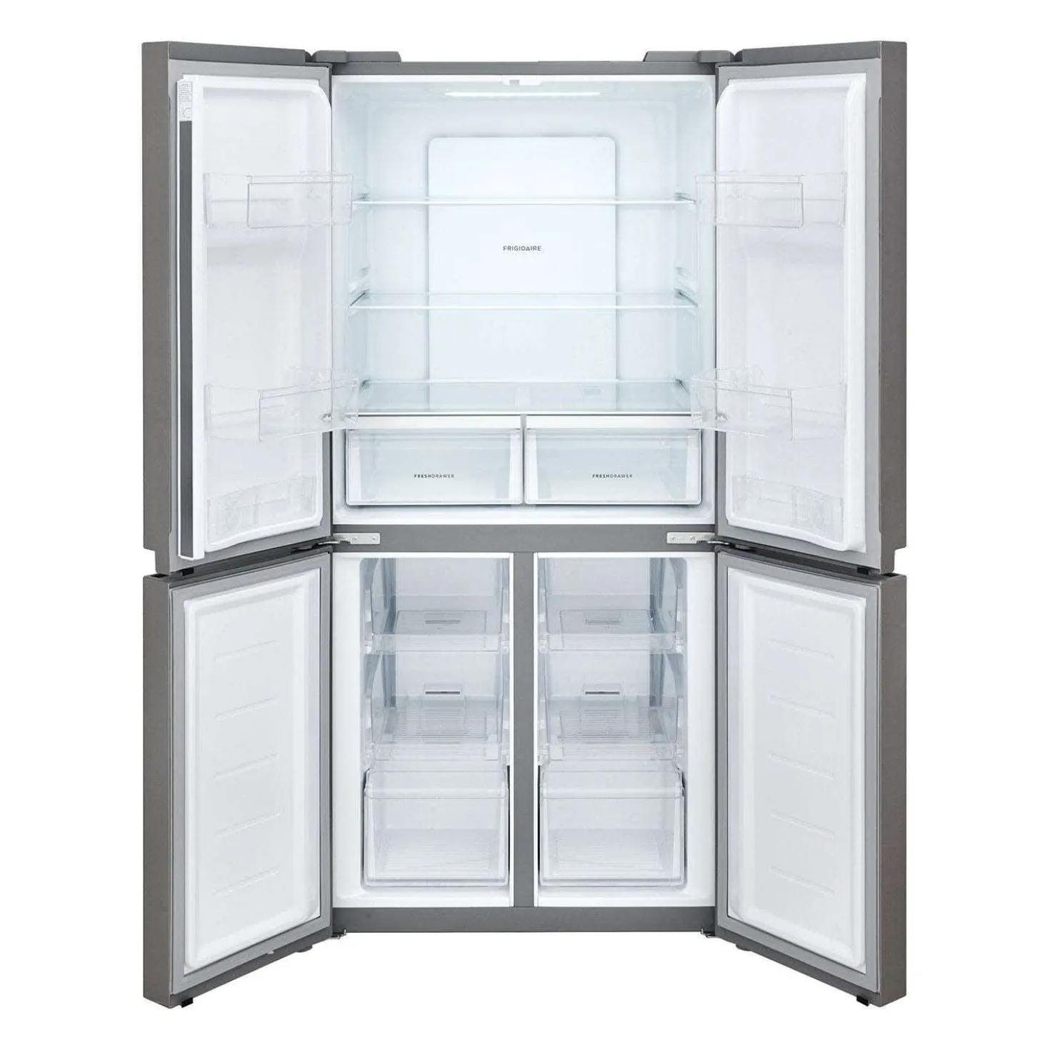 FRIGIDAIRE Réfrigérateur 17,4 pi3 33 po Inox Congélateur en bas, Portes françaises - FRQG1721AV