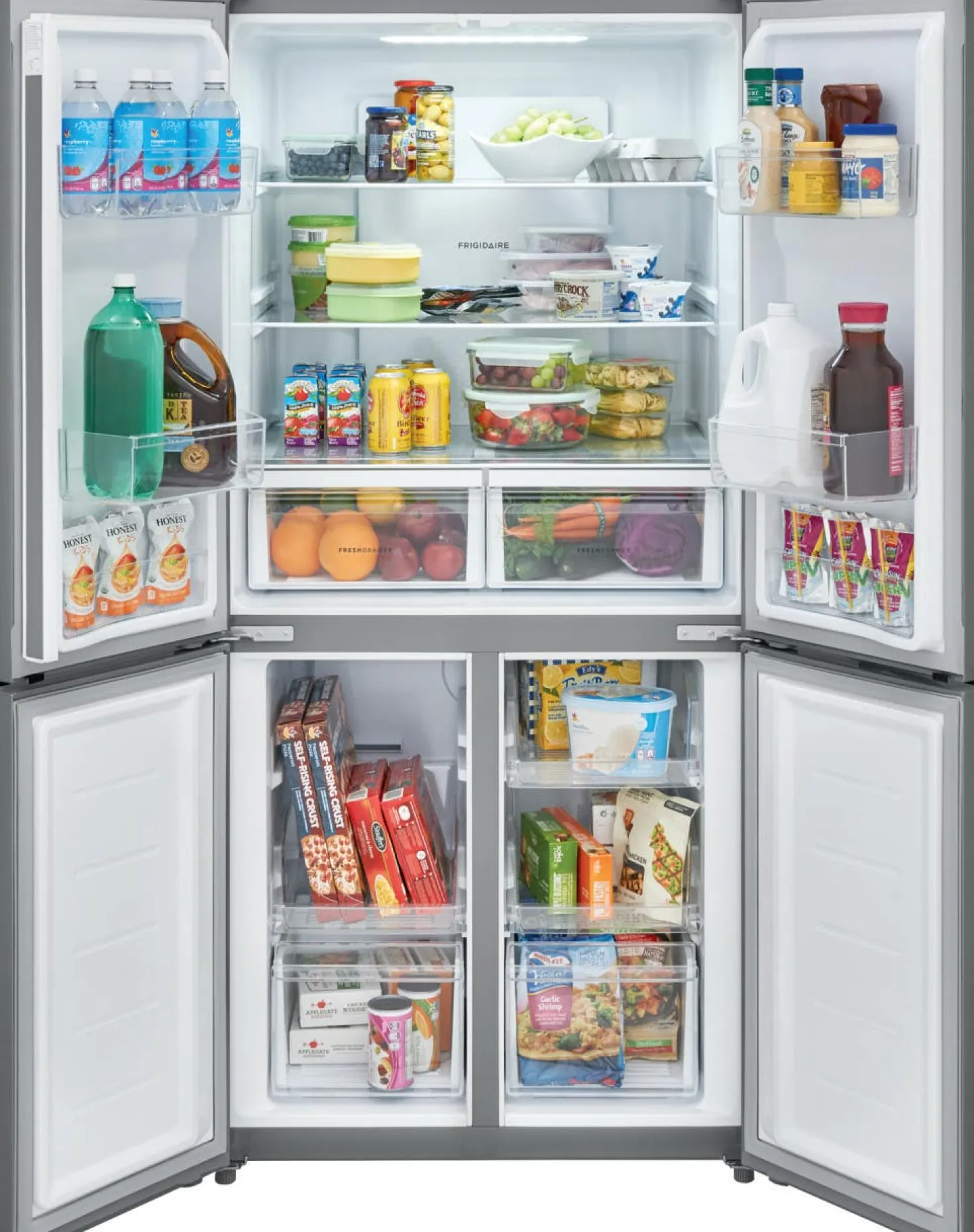 FRIGIDAIRE Réfrigérateur 17,4 pi3 33 po Inox Congélateur en bas, Portes françaises - FRQG1721AV