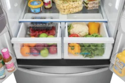 FRIGIDAIRE Réfrigérateur 17,6 pi3 32 po Inox Congélateur en bas, Portes françaises - FRFG1723AV