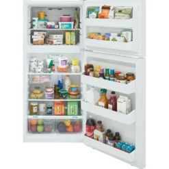 FRIGIDAIRE Réfrigérateur 18 pi3 30 po Blanc Congélateur en haut - FRTE1835AW