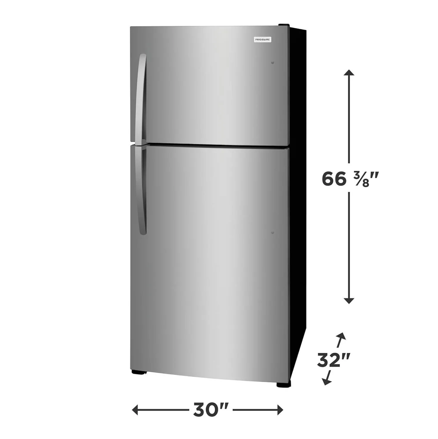 Frigidaire Réfrigérateur 20 pi3 30 po Inox Congélateur en haut - FFHT2022AS