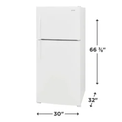 Frigidaire Réfrigérateur 20 pi3 30 po Blanc Congélateur en haut - FFHT2022AW
