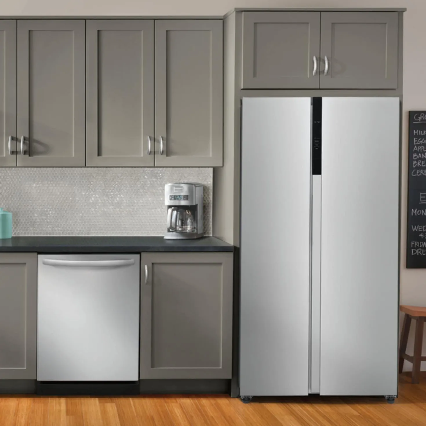 FRIGIDAIRE Réfrigérateur 21,4 pi3 36po Inox Côte à côte - FRSG2115AV