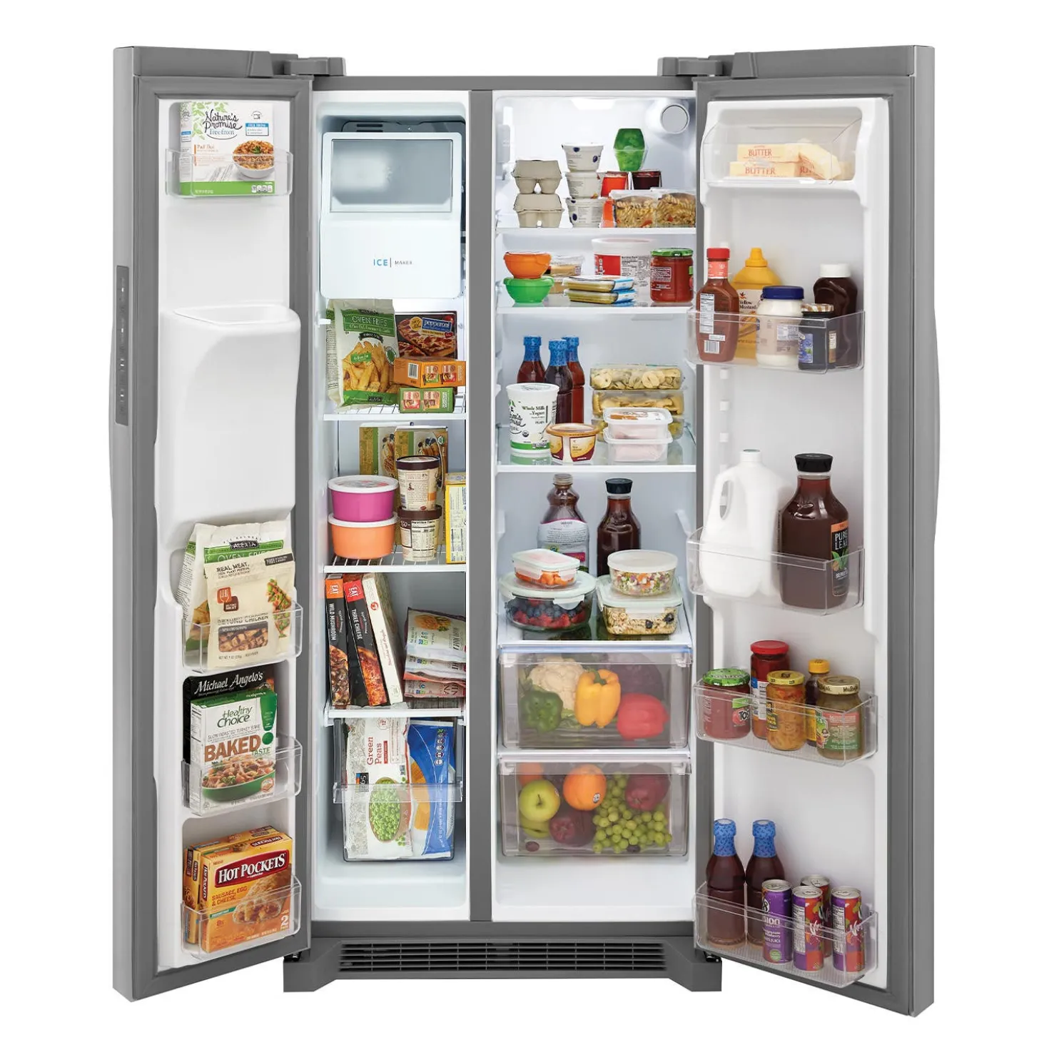 FRIGIDAIRE Réfrigérateur 22,3 pi3 33 po Inox Portes françaises - FRSS2323AS