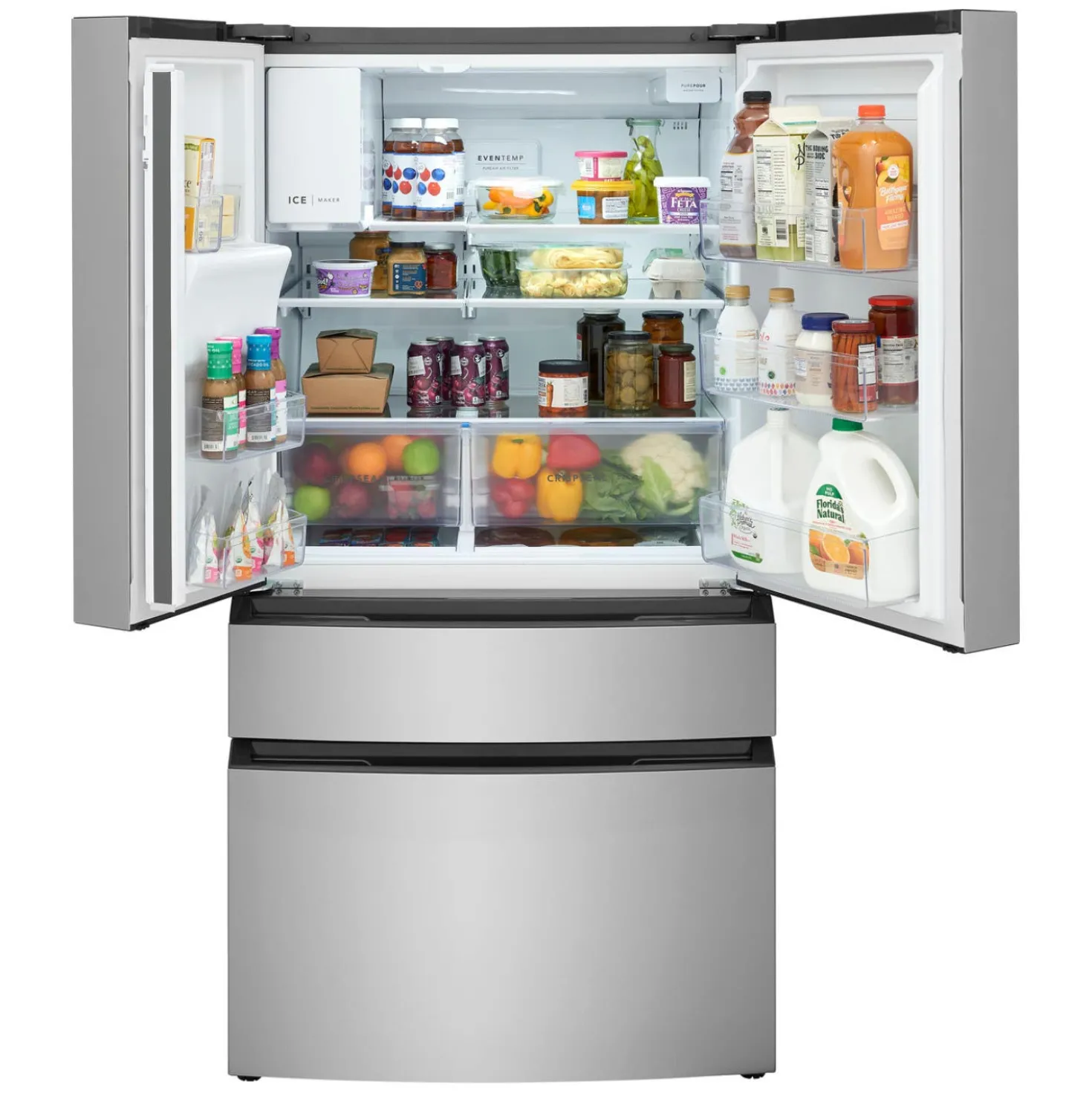 FRIGIDAIRE Réfrigérateur 26,3 pi3 36 po Inox Portes françaises - FRMS2733AV