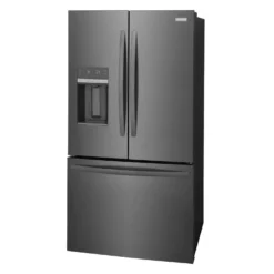 FRIGIDAIRE Réfrigérateur 27,8 pi3 36 po Inox noir Congélateur en bas, Portes françaises - FRFS2823AD
