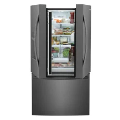 FRIGIDAIRE Réfrigérateur 27,8 pi3 36 po Inox noir Congélateur en bas, Portes françaises - FRFS2823AD