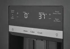 FRIGIDAIRE Réfrigérateur 27,8 pi3 36 po Inox noir Congélateur en bas, Portes françaises - FRFS2823AD