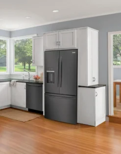 FRIGIDAIRE Réfrigérateur 27,8 pi3 36 po Inox noir Congélateur en bas, Portes françaises - FRFS2823AD