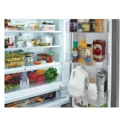 FRIGIDAIRE Réfrigérateur 27,8 pi3 36 po Inox Congélateur en bas, Portes françaises - FRFS2823AS