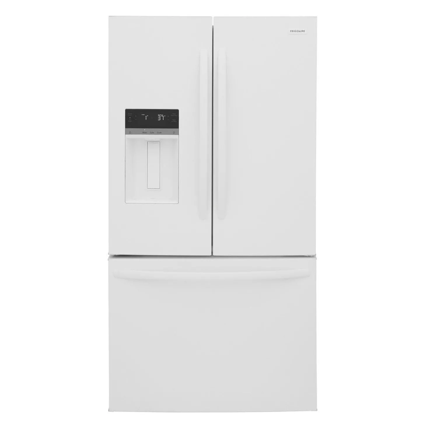 FRIGIDAIRE Réfrigérateur 27,8 pi3 36 po Blanc Congélateur en bas, Portes françaises - FRFS2823AW