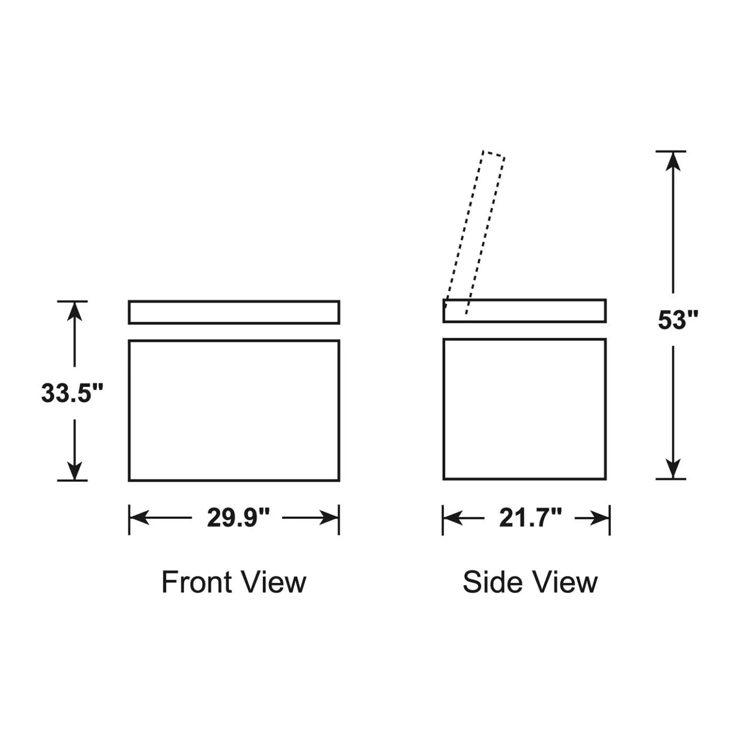 GE Congélateur 5,1 pi3, Blanc, Horizontal, 24.75" - FCM5STWW