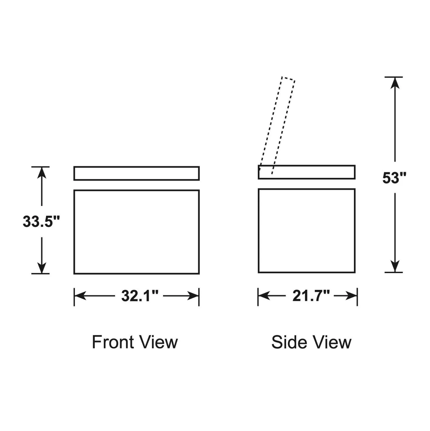 GE Congélateur 7 pi3, Blanc, Horizontal, 32" - FCM7STWW