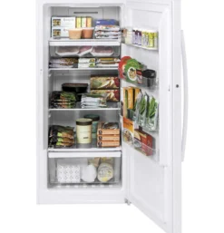 GE Congélateur 14 pi3, Blanc, Vertical, 28.5