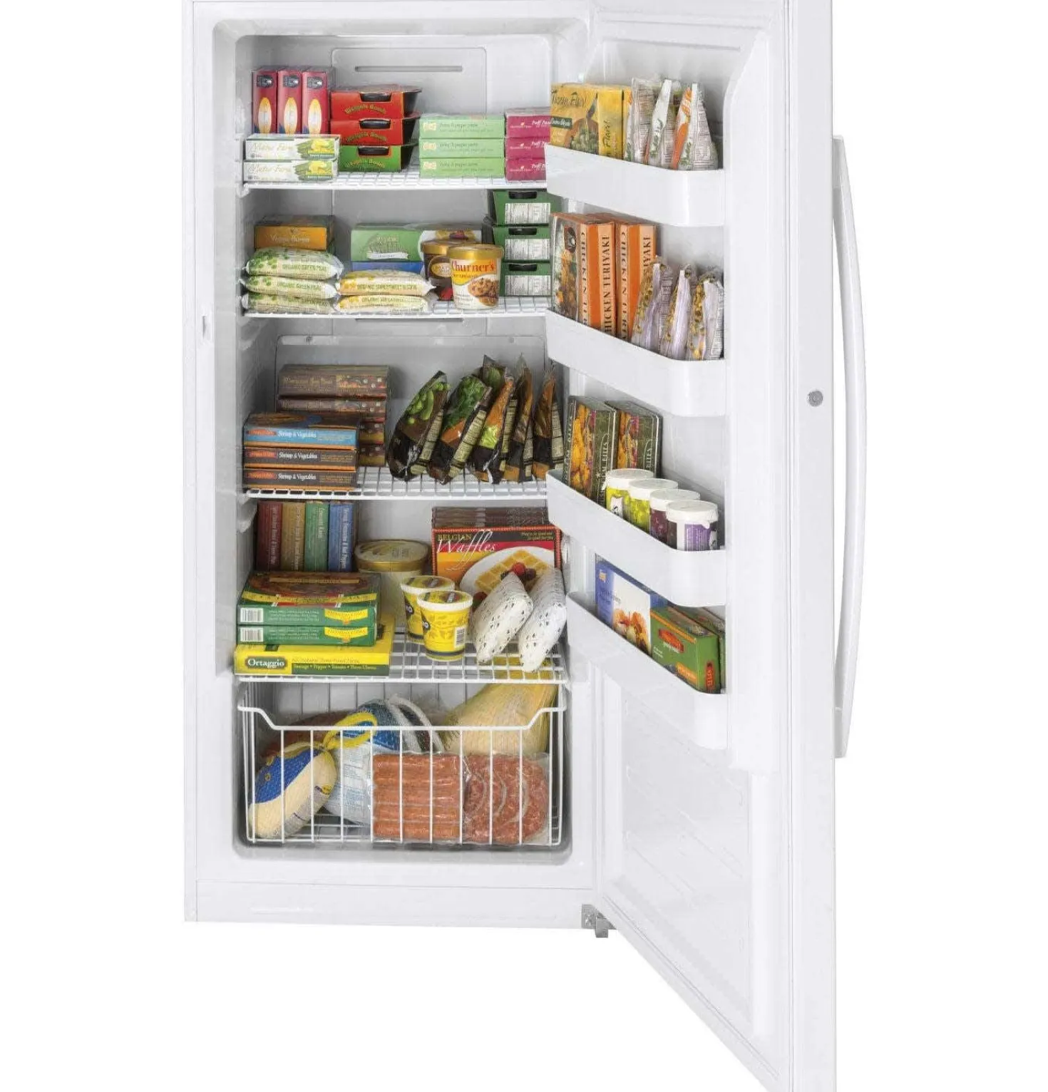 GE Congélateur 14 pi3, Blanc, Vertical, 30" - FUF14SMRWW