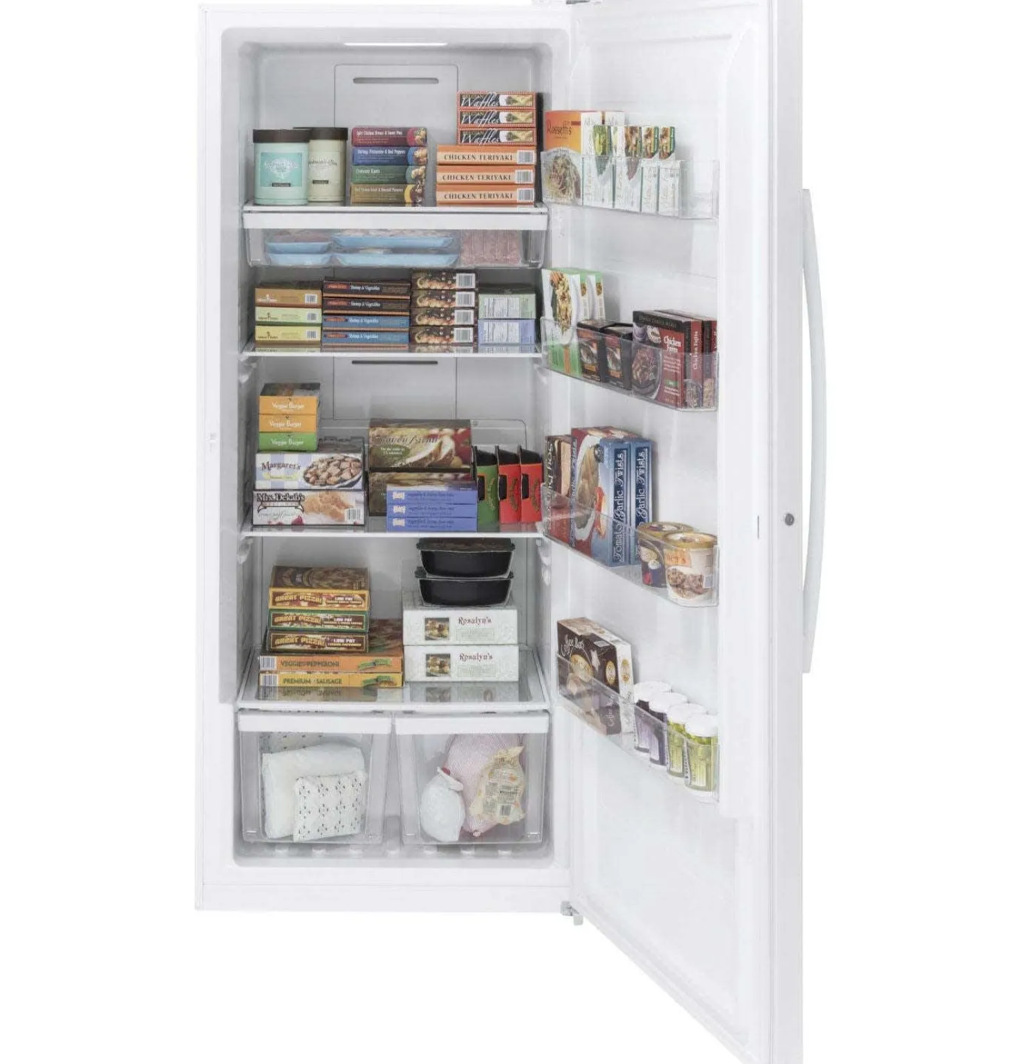 GE Congélateur 21 pi3, Blanc, Vertical, 33" - FUF21DLRWW