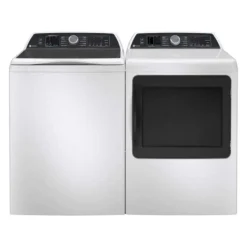 GE Ensemble laveuse et secheuse, Blanc, Chargement par le haut