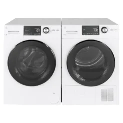 GE Ensemble laveuse sécheuse, Blanc, Chargement frontal