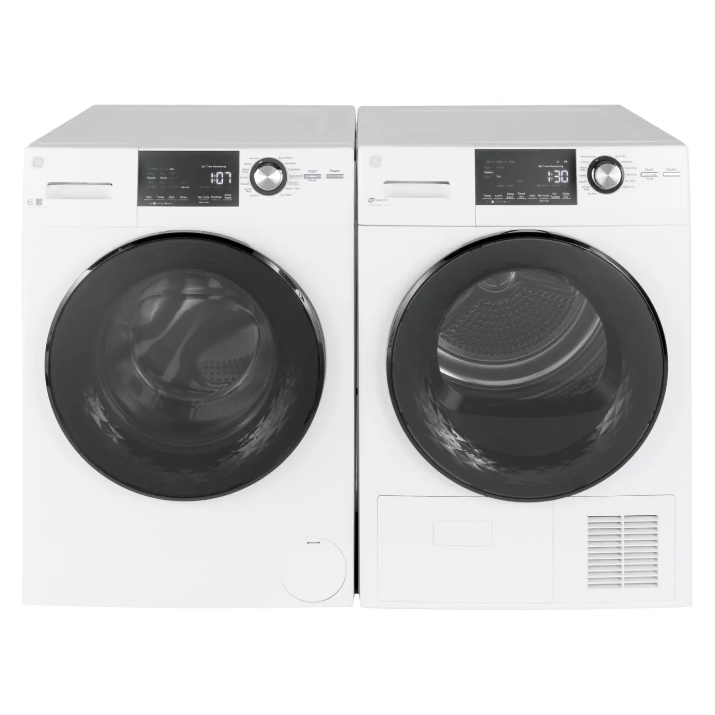 GE Ensemble laveuse sécheuse, Blanc, Chargement frontal