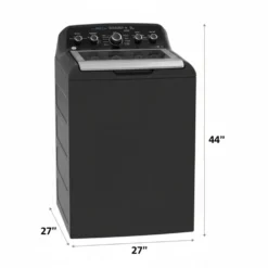 GE Ensemble laveuse sécheuse, Noir, Chargement par le haut