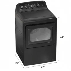 GE Ensemble laveuse sécheuse, Noir, Chargement par le haut
