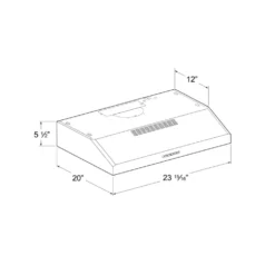 GE Hotte Standard Acier inoxydable 30
