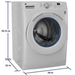 GE Laveuse Chargement frontal Blanc 28