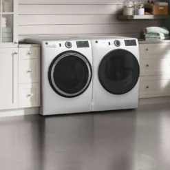 GE Laveuse Chargement frontal Blanc 28