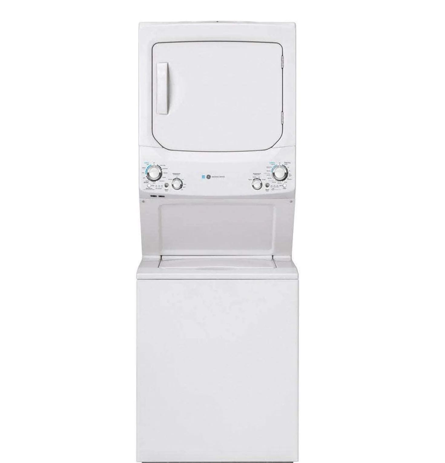 GE Laveuse et sécheuse superposées, Blanc, 27'', 800 RPM - GUD27EEMNWW