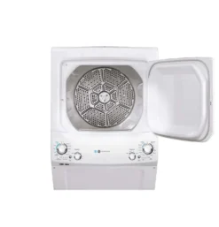 GE Laveuse et sécheuse superposées, Blanc, 27'', 800 RPM - GUD27EEMNWW
