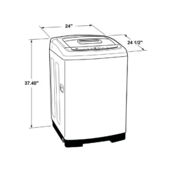 GE Laveuse portable Chargement par le haut Blanc 24'' 750 RPM - GNW128PSMWW