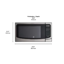 GE Micro-ondes 1,6 pi3 Acier inoxydable21.75" JEB2167RMSS