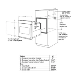 GE Profile Four encastré Acier inoxydable30
