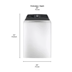 GE Profile Laveuse Chargement par le haut Blanc 28