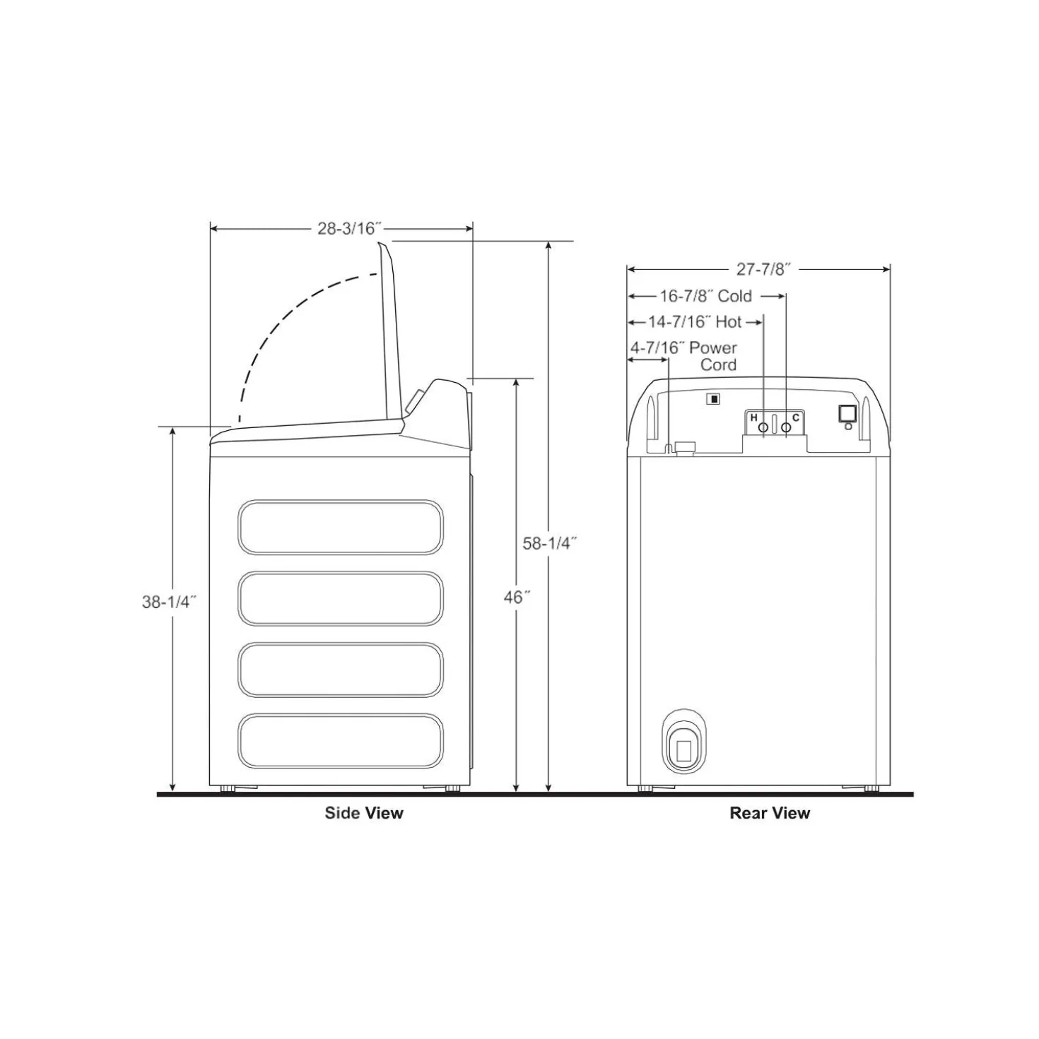 GE Profile Laveuse Chargement par le haut Bleu saphir 28" - PTW800BPWRS