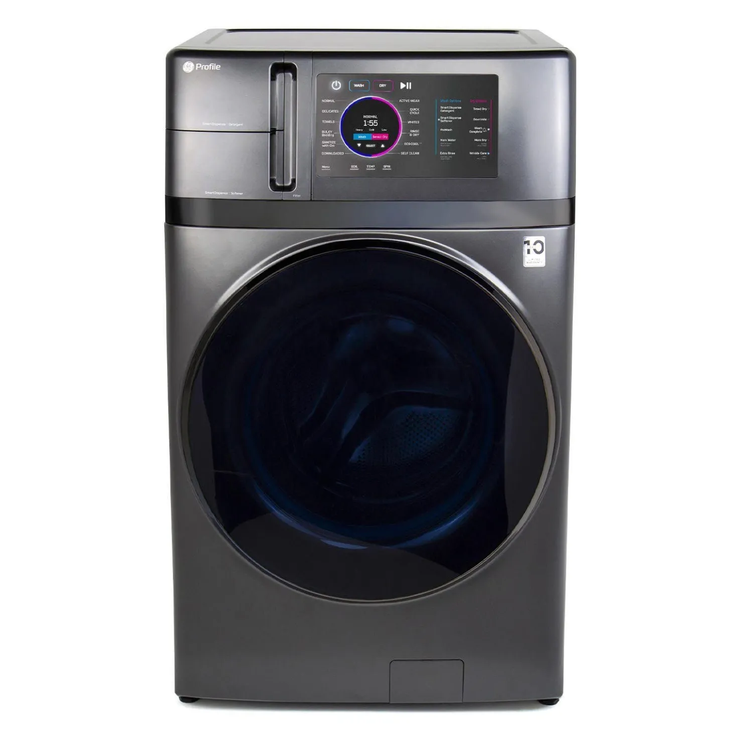 GE Profile Laveuse sécheuse 2 en 1, Carbone-Graphite, 28", Chargement frontal - PFQ97HSPVDS