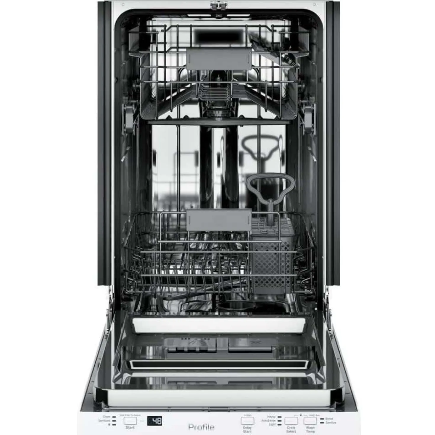 GE Profile Lave-vaisselle Encastré Blanc 18" 47dB - PDT145SGLWW