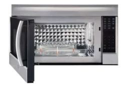 GE Profile Micro-ondes/hotte 1,8 pi3, Acier inoxydable, 30", 400