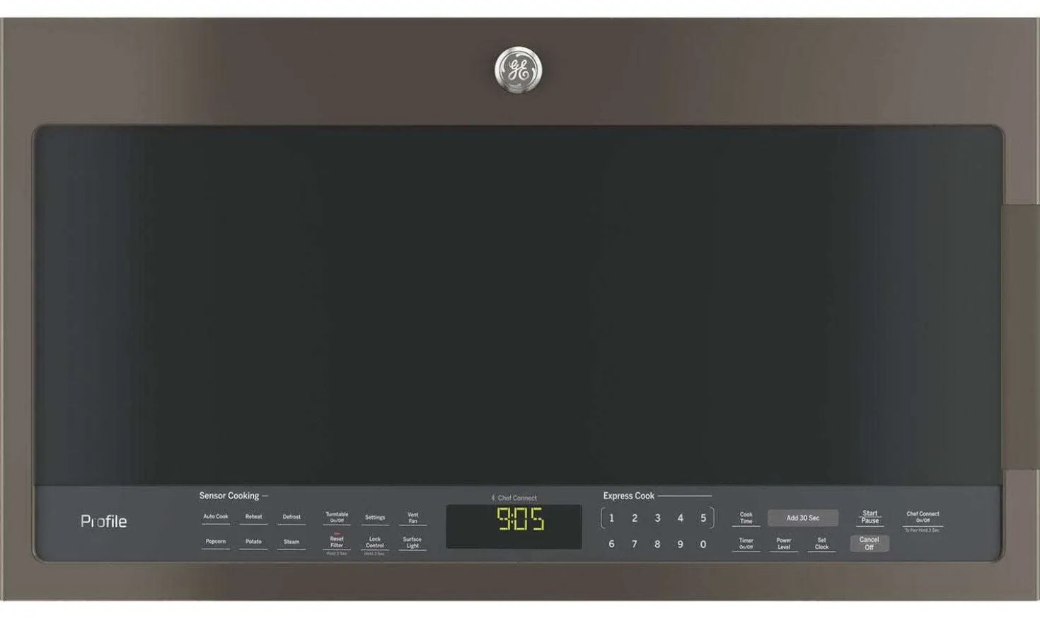 GE Profile Micro-ondes/hotte 2,1 pi3, Ardoise, 30", 400