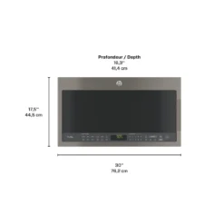 GE Profile Micro-ondes/hotte 2,1 pi3, Ardoise, 30