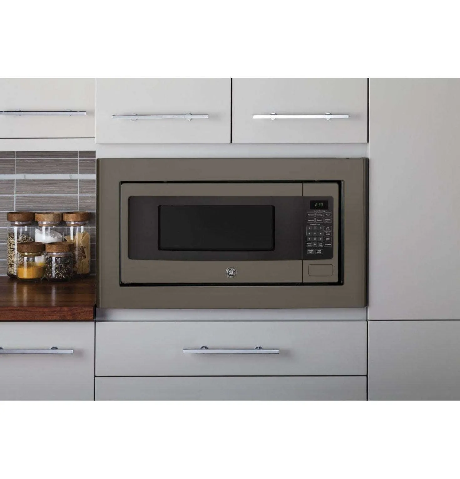 GE Profile Micro-ondes 1,1 pi3 Ardoise24" PEM10SLFC